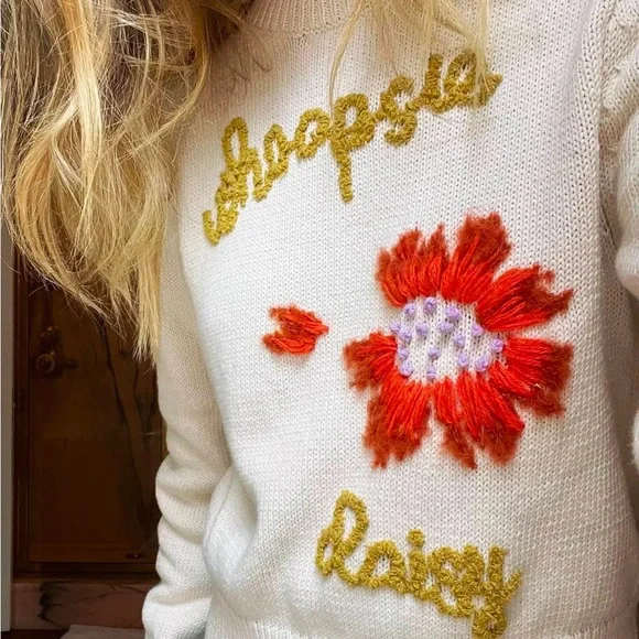 Lingua Franca whoopsie daisy pullover s